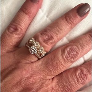 Swarovski rose gold set